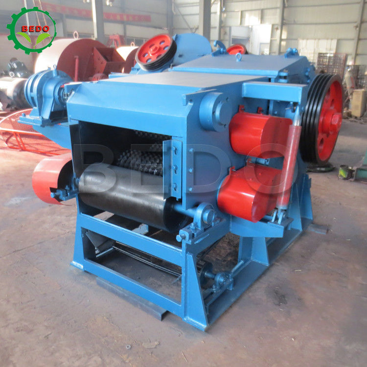 75kW 전기 대나무 나무 쪼개기 기계 240x540mm 입구 드럼 타입 쉐러더 장비