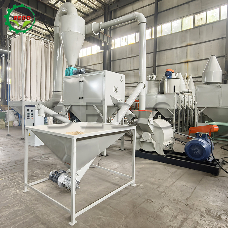 최대 투입 크기 8mm의 효율적인 목재 톱밥 분쇄를 위한 50Hz 저소음 목분기