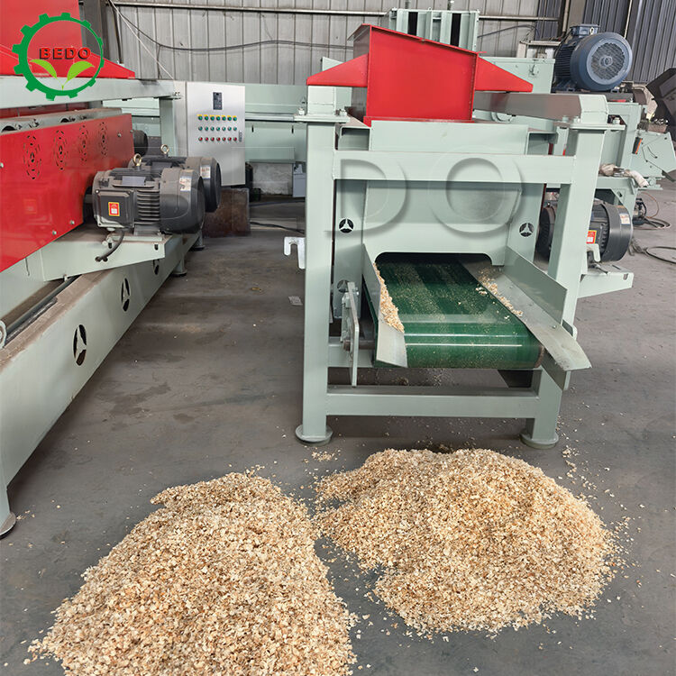 우드 칩 머신 200개 칼날 4kw 컨베이어 500x1000mm 투입 크기 가공 장비