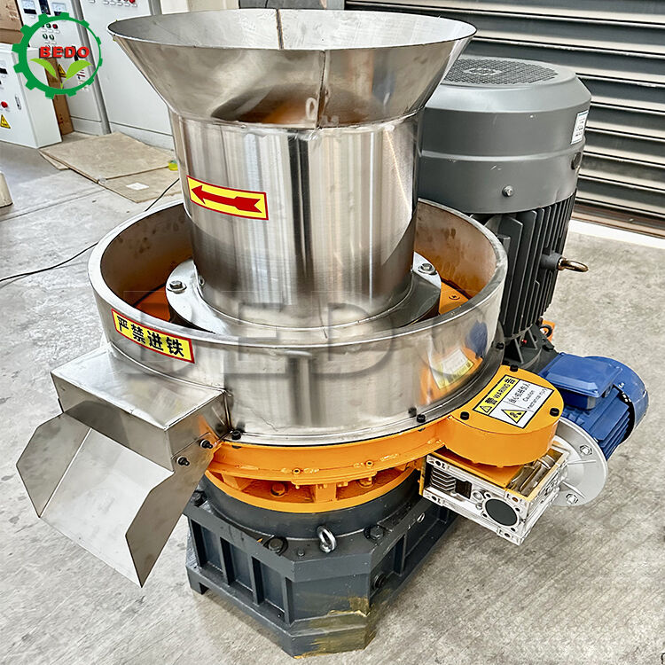 스테인리스 스틸 다이 및 500kg/h 용량의 고효율 목재 펠릿 기계, 바이오매스 펠릿 생산용