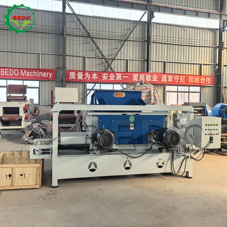 고효율 목재 칩 생산을 위한 합금강 칼날 125mm 롤러 직경 내구성 목재 칩 제조 기계