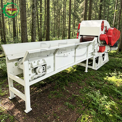 High Moisture Bamboo Wood Chipper Machine 90KW Hydraulic Feed for Indonesia Bamboo Processing and Biomass Production